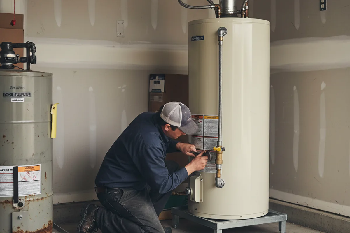 Water heater and shutoff valve replacement in Charlestown